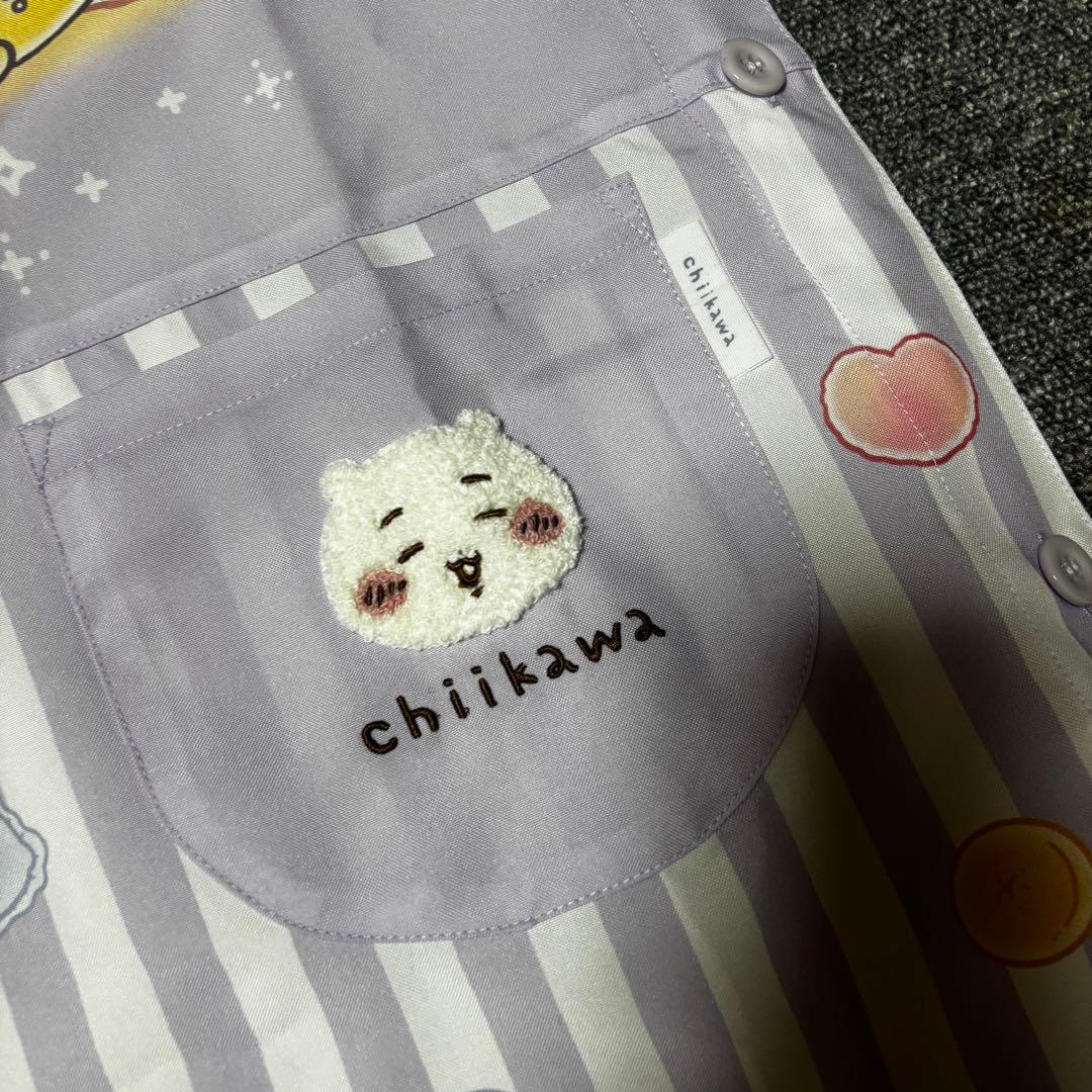 ちいかわ　保育士　エプロン　ポリエステル　パン　先生　うさぎ　ハチワレ　パン