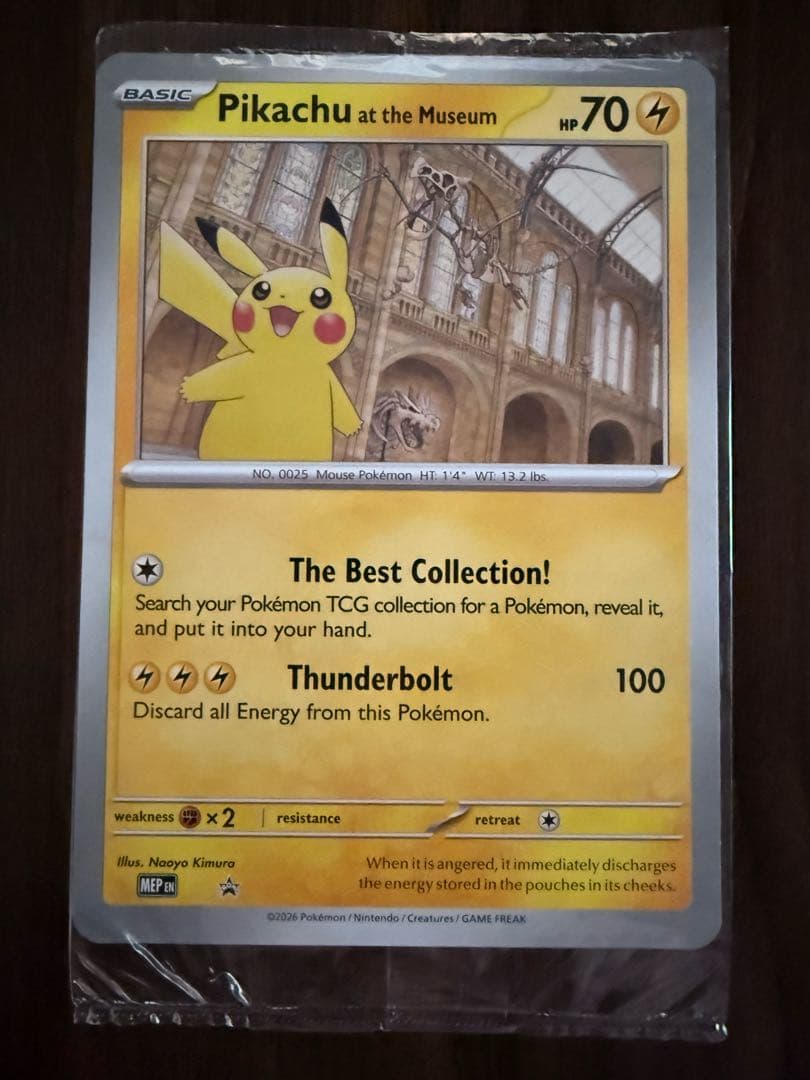 2枚Pikachu at the Museum ピカチュウ ロンドン