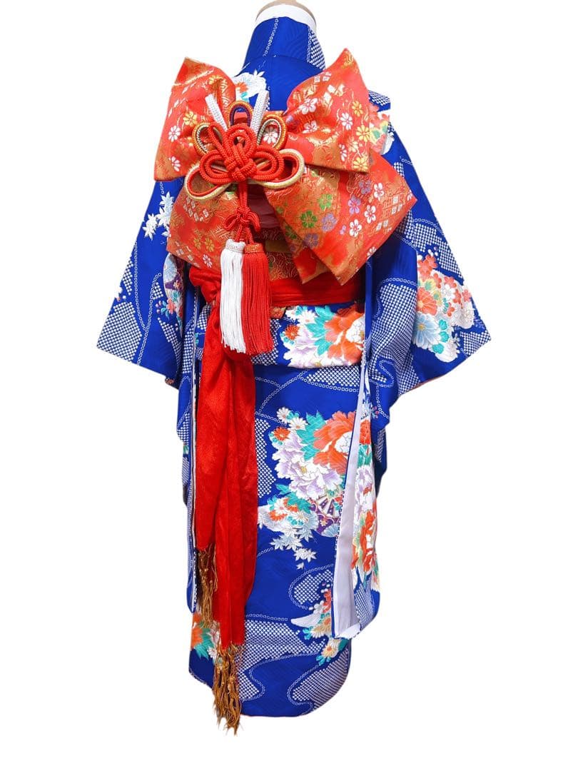 お買い得品♡七五三　7歳　女の子　フルセット　一式　青紫　正絹