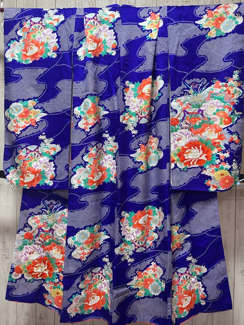 お買い得品♡七五三　7歳　女の子　フルセット　一式　青紫　正絹