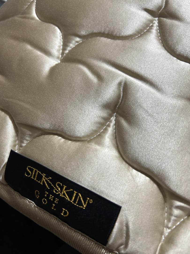 新品　SILK-SKIN 敷きパッド 120cm x 205cm 表地総シルク