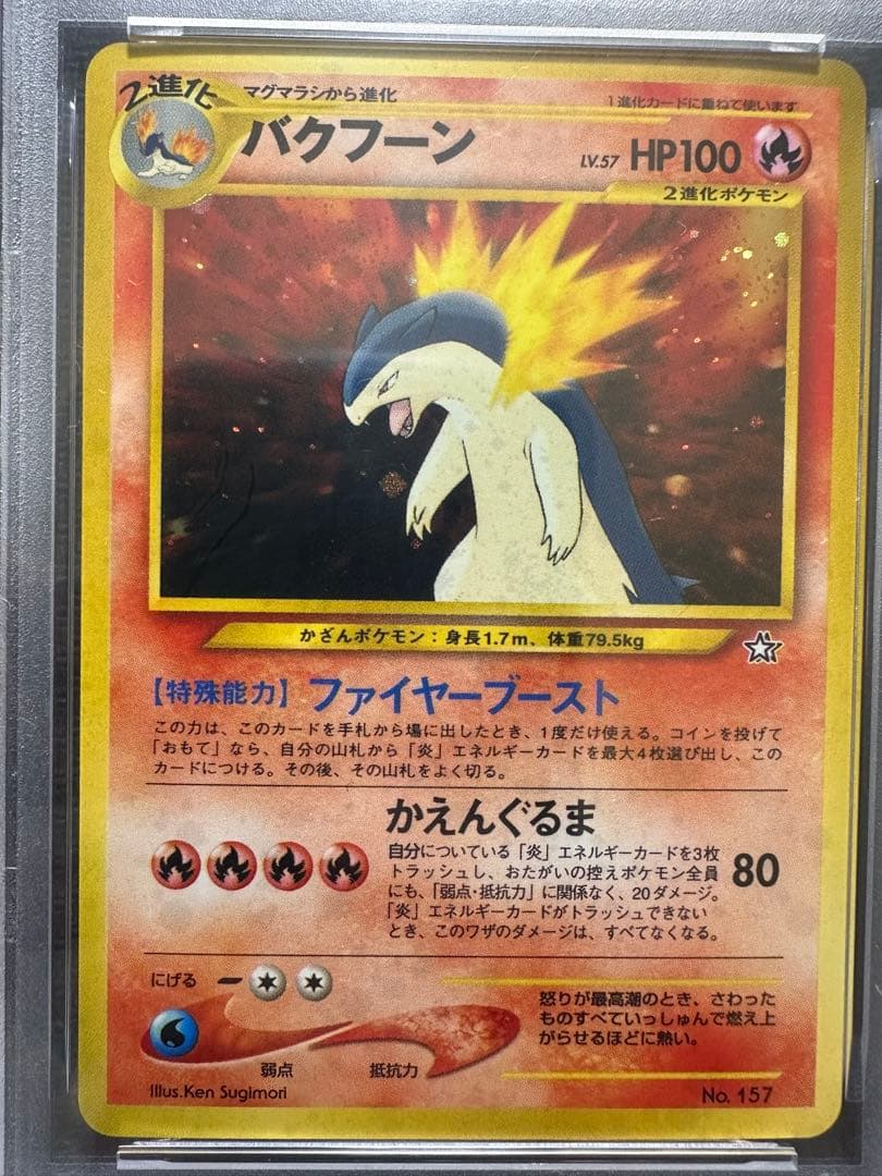 メガニウム　バクフーン　オーダイル　プレミアムファイル　旧裏　PSA9