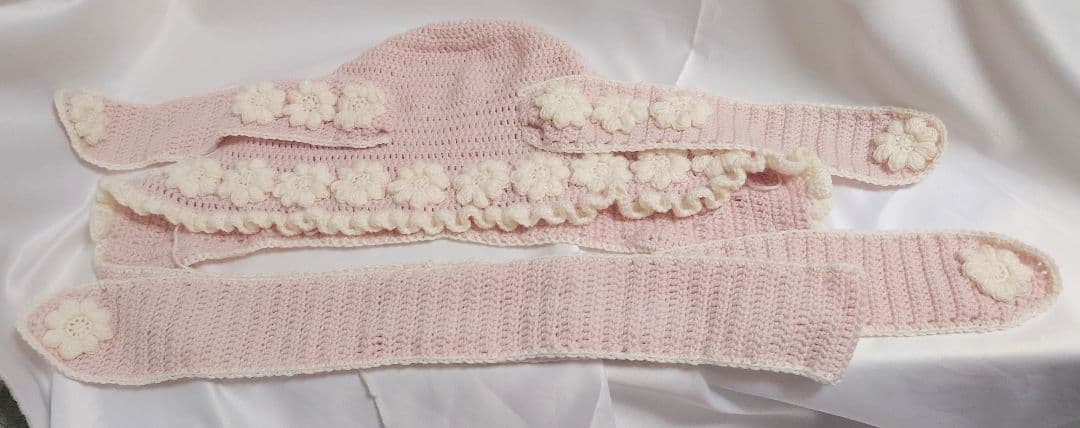 ぽこ★オーダー★フード付きマフラー