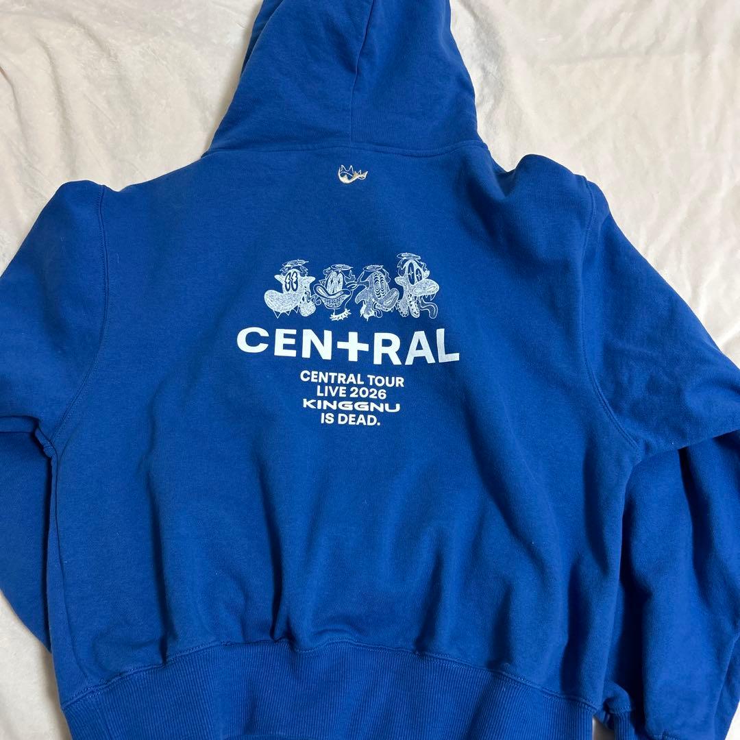 King Gnu フーディ ブルー Mサイズ KG IS DEAD HOODIE