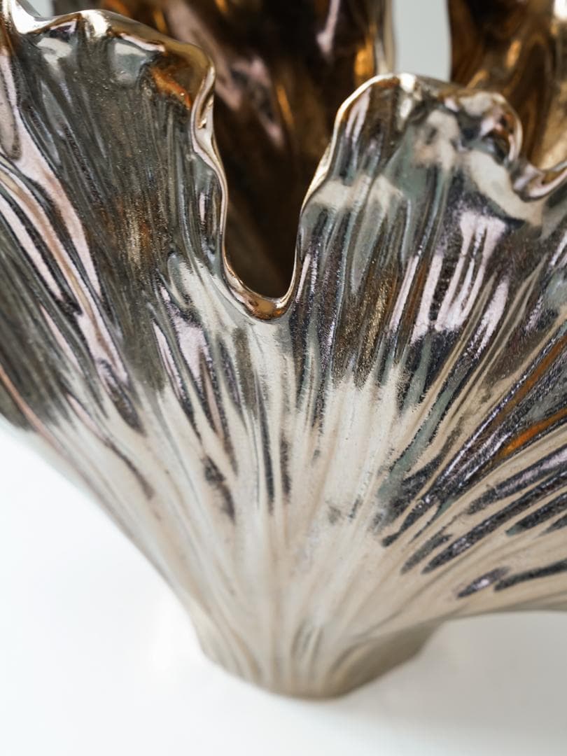 ヴィンテージ イチョウ 花器/ベース オブジェ ミッドセンチュリー