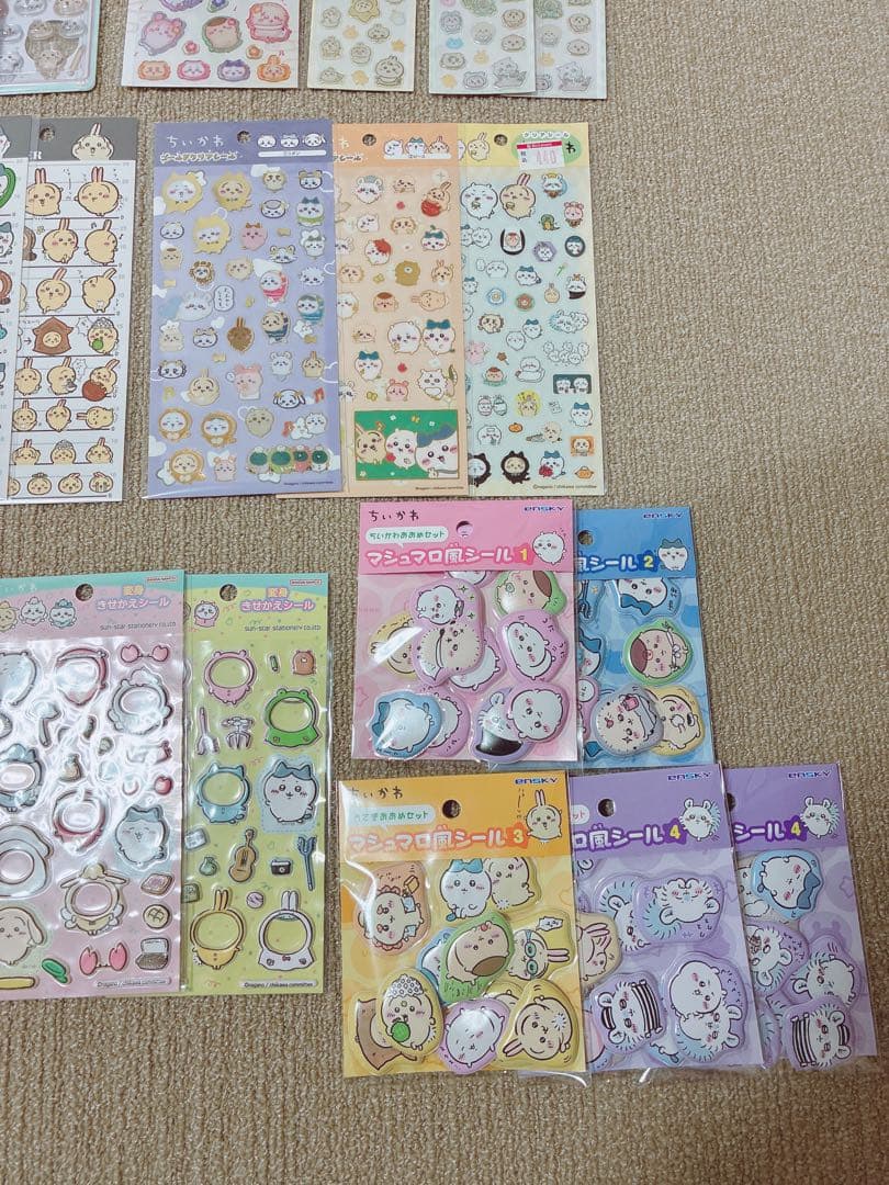 新品未開封ちいかわシールセット♡27枚　ボンボンドロップ、ぷっくりシール等