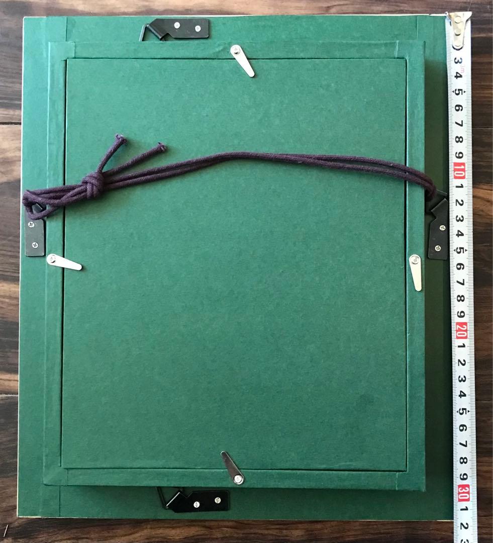 バラ 油彩 F0 額装 油絵 油画 C