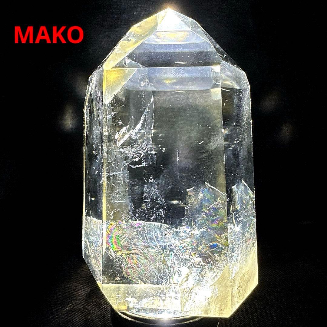 M1805☆レインボーシトリン六角柱409g☆天然石　原石☆N50807-A