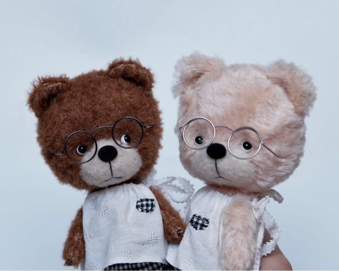 かわいいテディベアさん ピンク アーティストベア 海外作家様 ハンドメイド くま