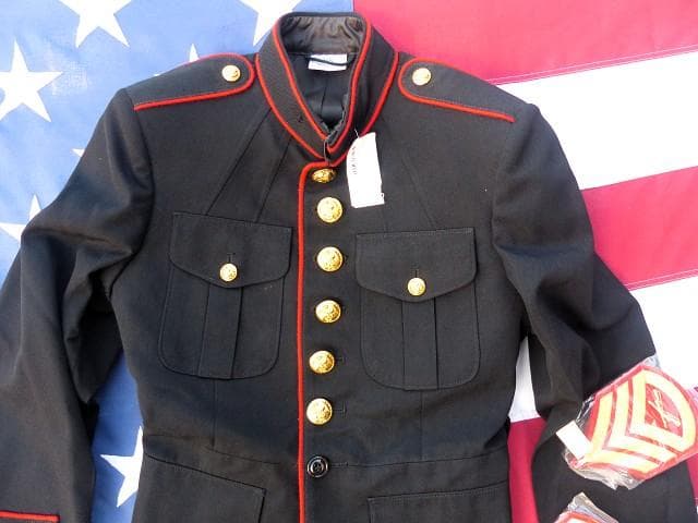 米軍実物 未使用 USMC ブルードレス ジャケット　35S　DB71