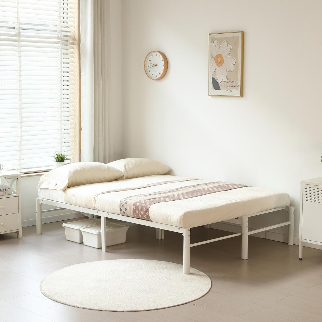 伸縮式ベッド 幅76～138cm 下収納 2way ソファベッド WHITE