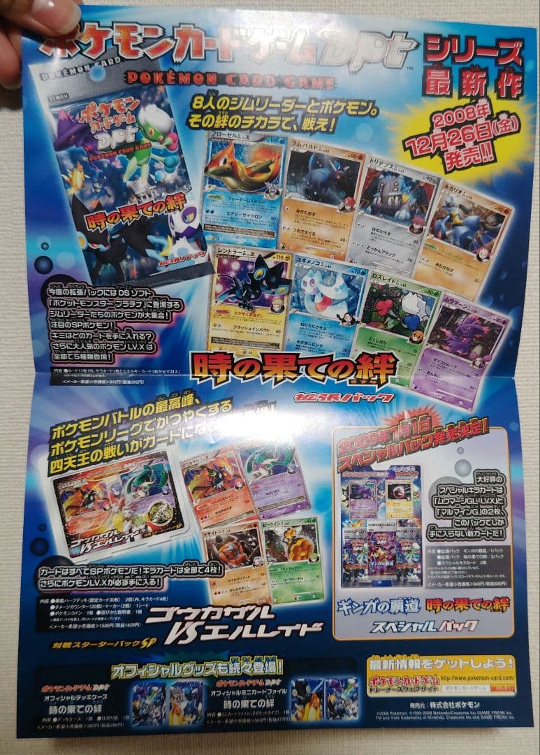 ポケモンカードゲーム チラシ 時の果ての絆