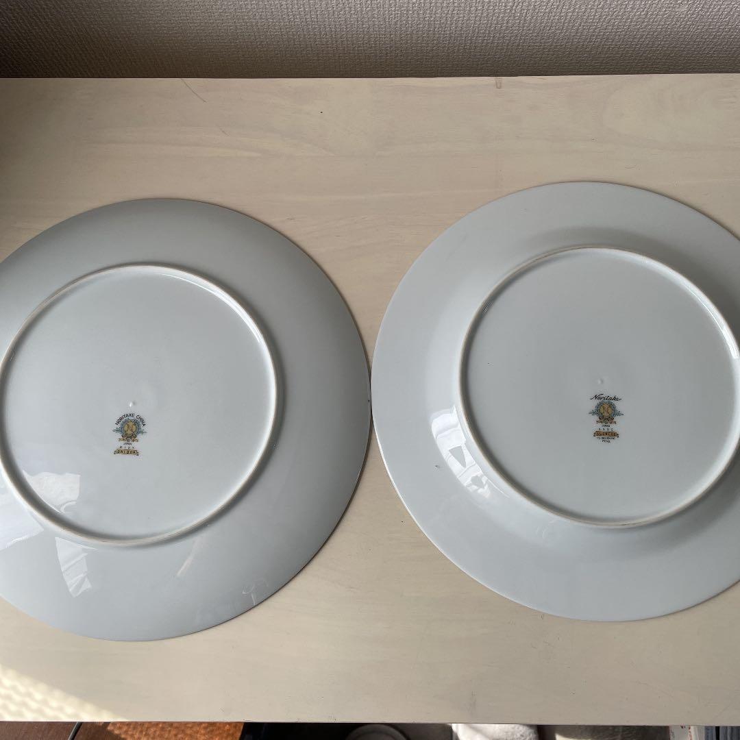 ノリタケ 27センチ弱　4枚プレート　花柄など　白、水色など、商品説明必読