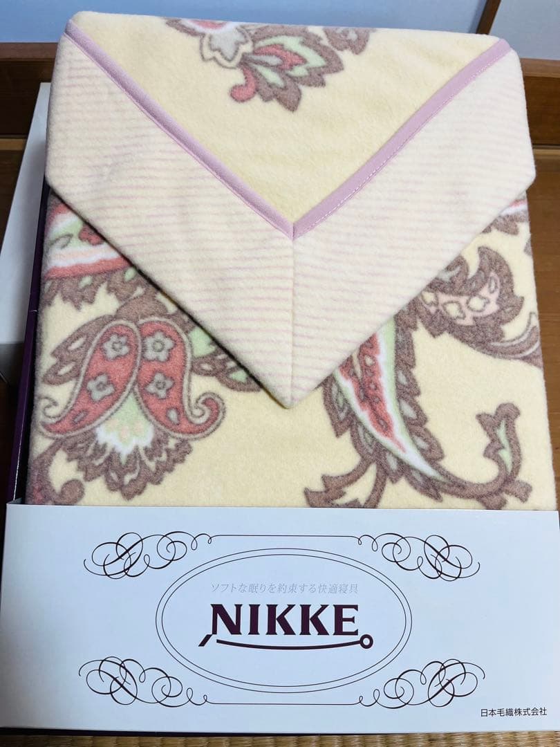 NIKKE ペイズリー柄 ブランケット 140X200cm