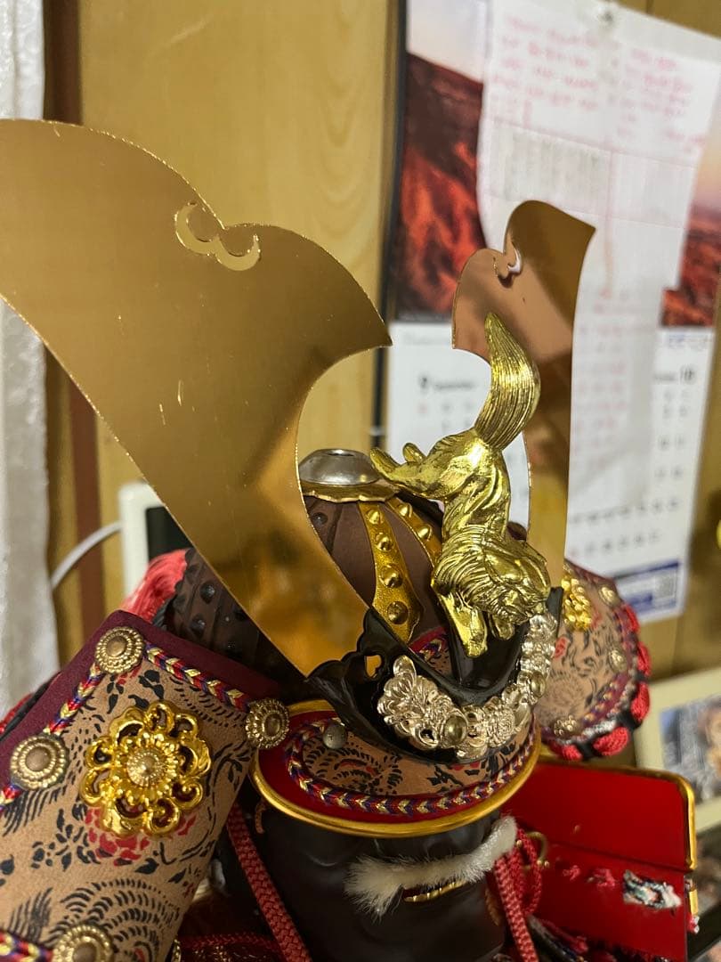 50年前の伝統的 五月人形 武士の姿