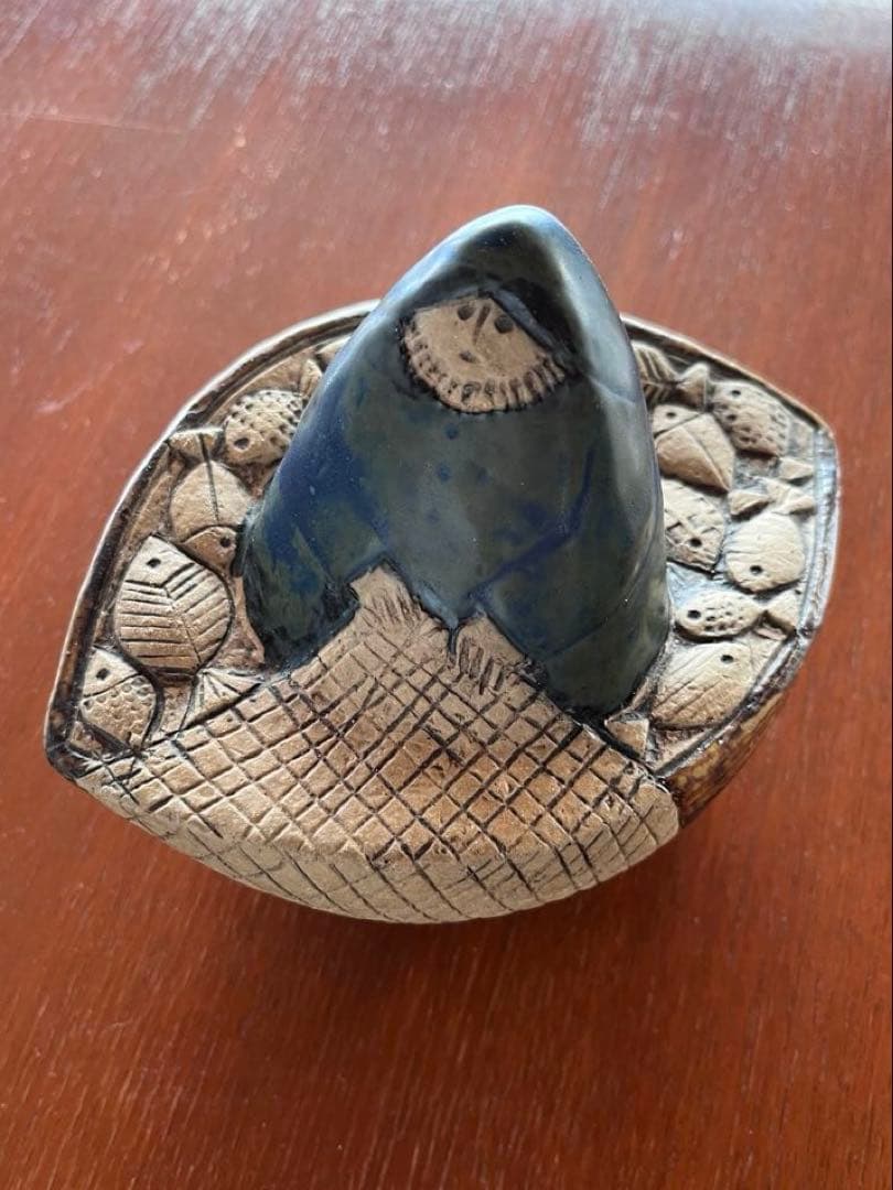 リサラーソン　漁師と船 ブルーバージョン