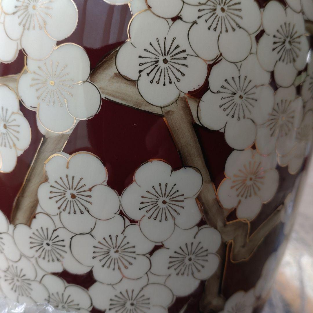 国翠七宝 花瓶 梅