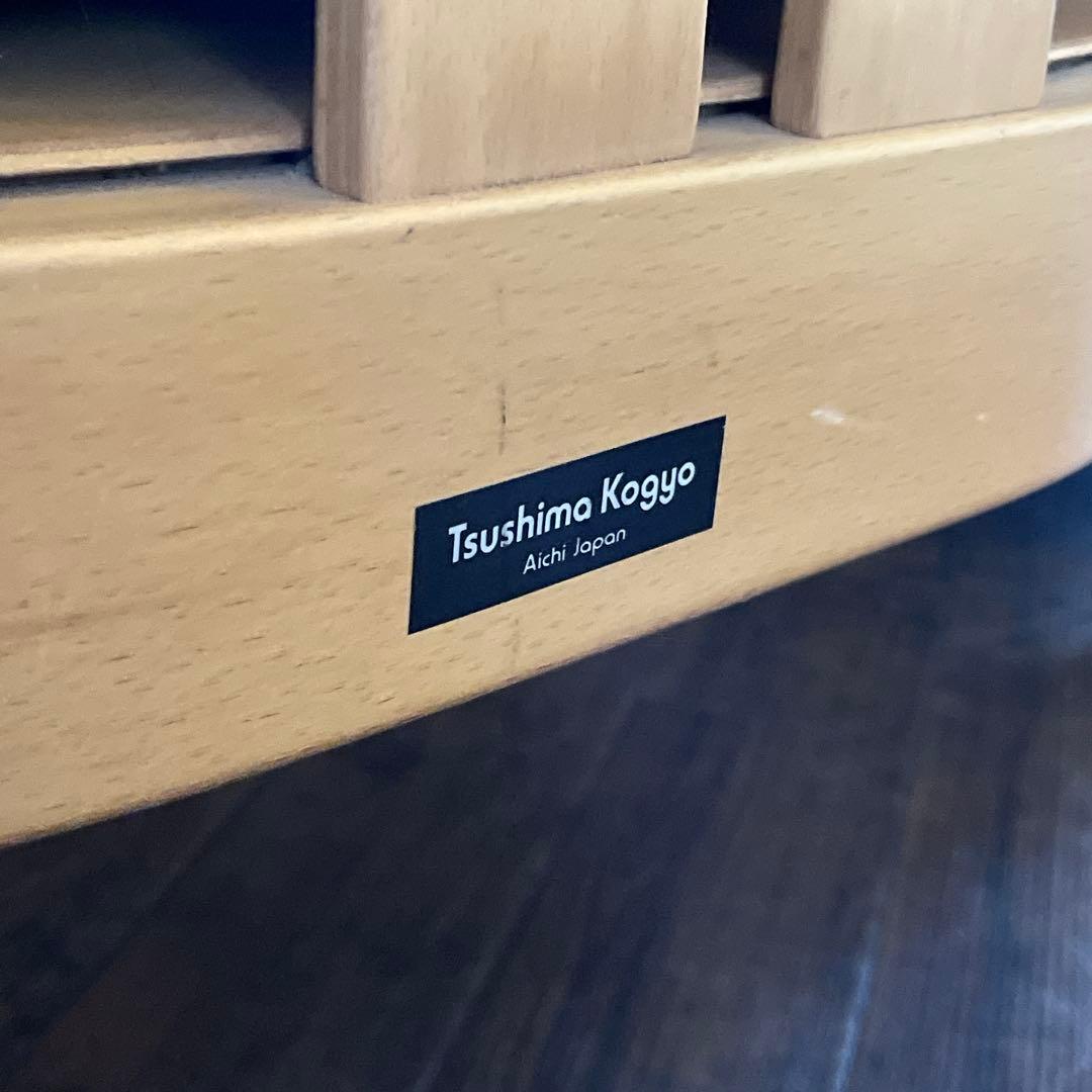 r202 Tsushima kogyo 曲げ木のワイドチェア 安心の日本製