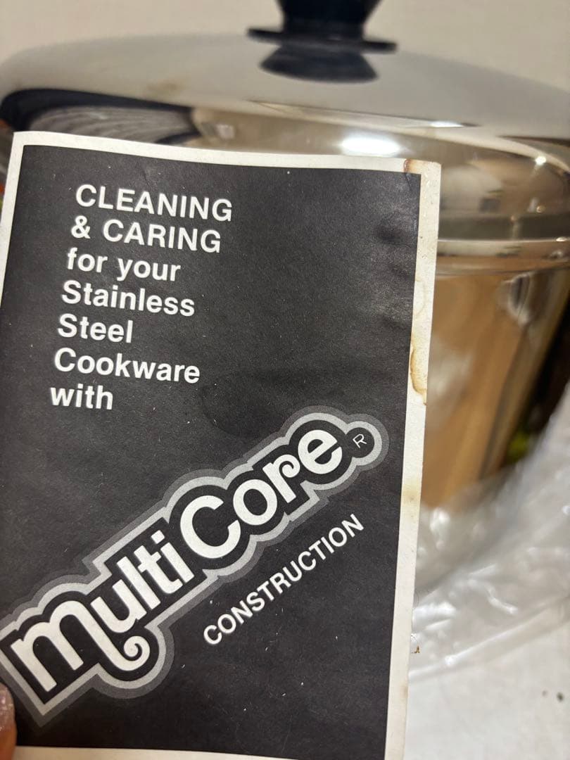 ⭐︎新品未使用品⭐︎ステンレス製両手鍋【MultiCore 12QT】アメリカ製