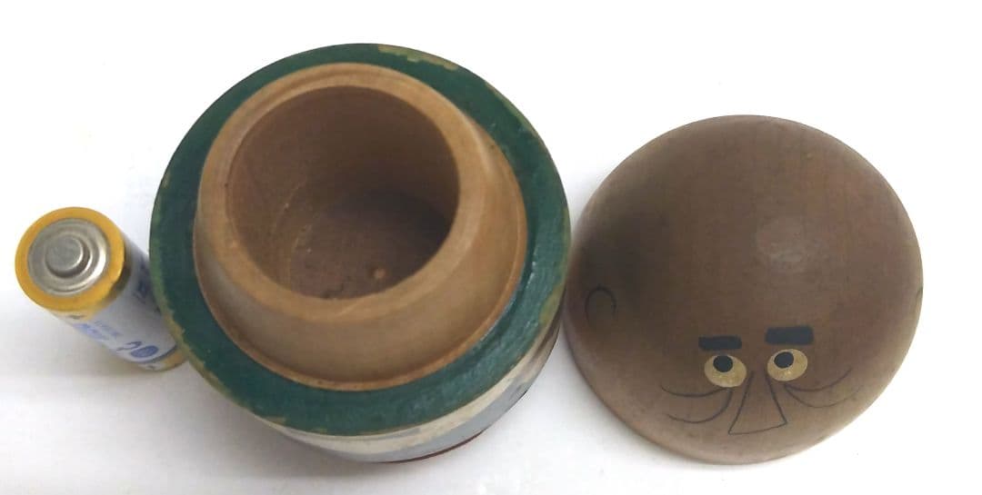 昭和レトロ木製\"トリス爪楊枝入れ\"