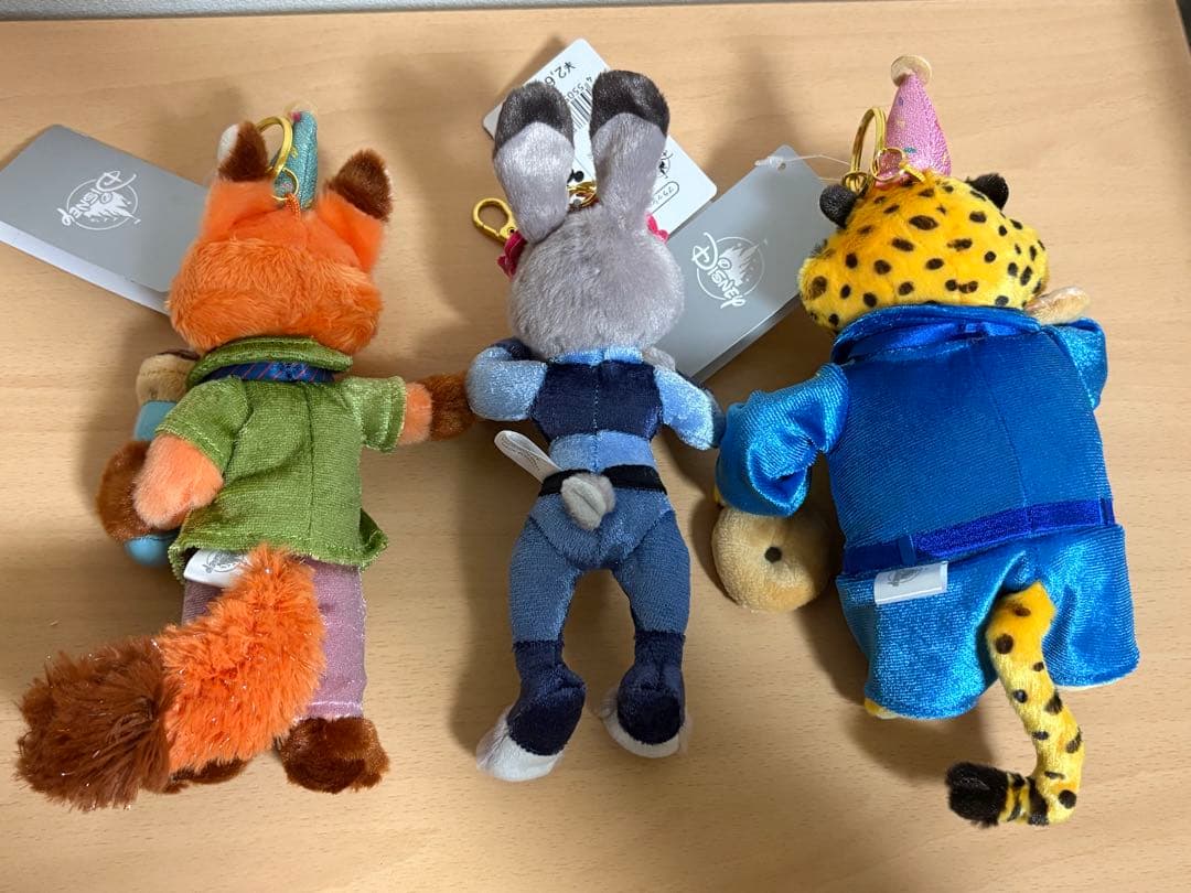 ニック・ジュディ・クロウハウザー ぬいぐるみキーホルダー 10周年