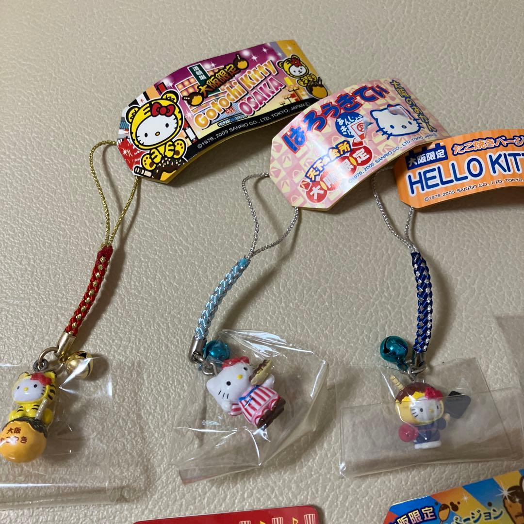 大阪限定ご当地キティ ストラップ 7個セット