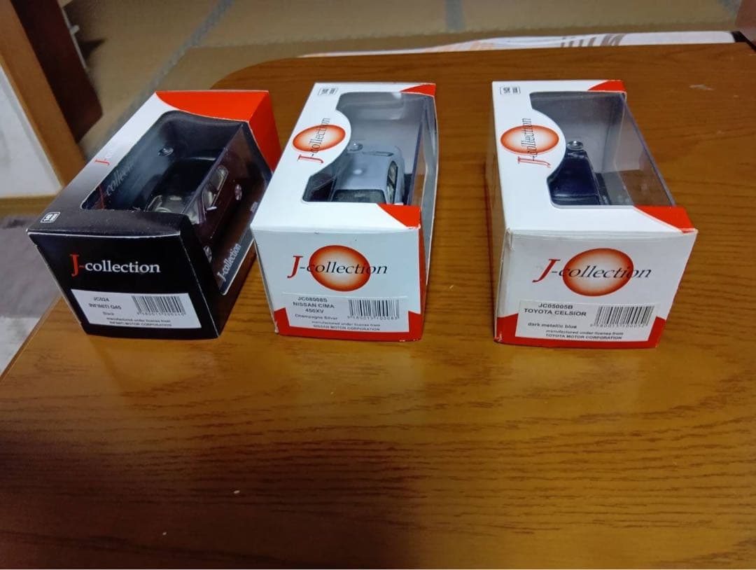 【3台】J−コレクション 京商　セルシオ　シーマ　インフィニティ　1/43