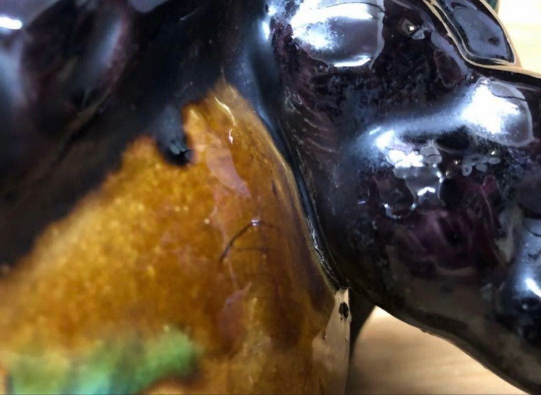 未使用/特価❕九谷焼/唐獅子の置物/1個　インテリア/魔除け