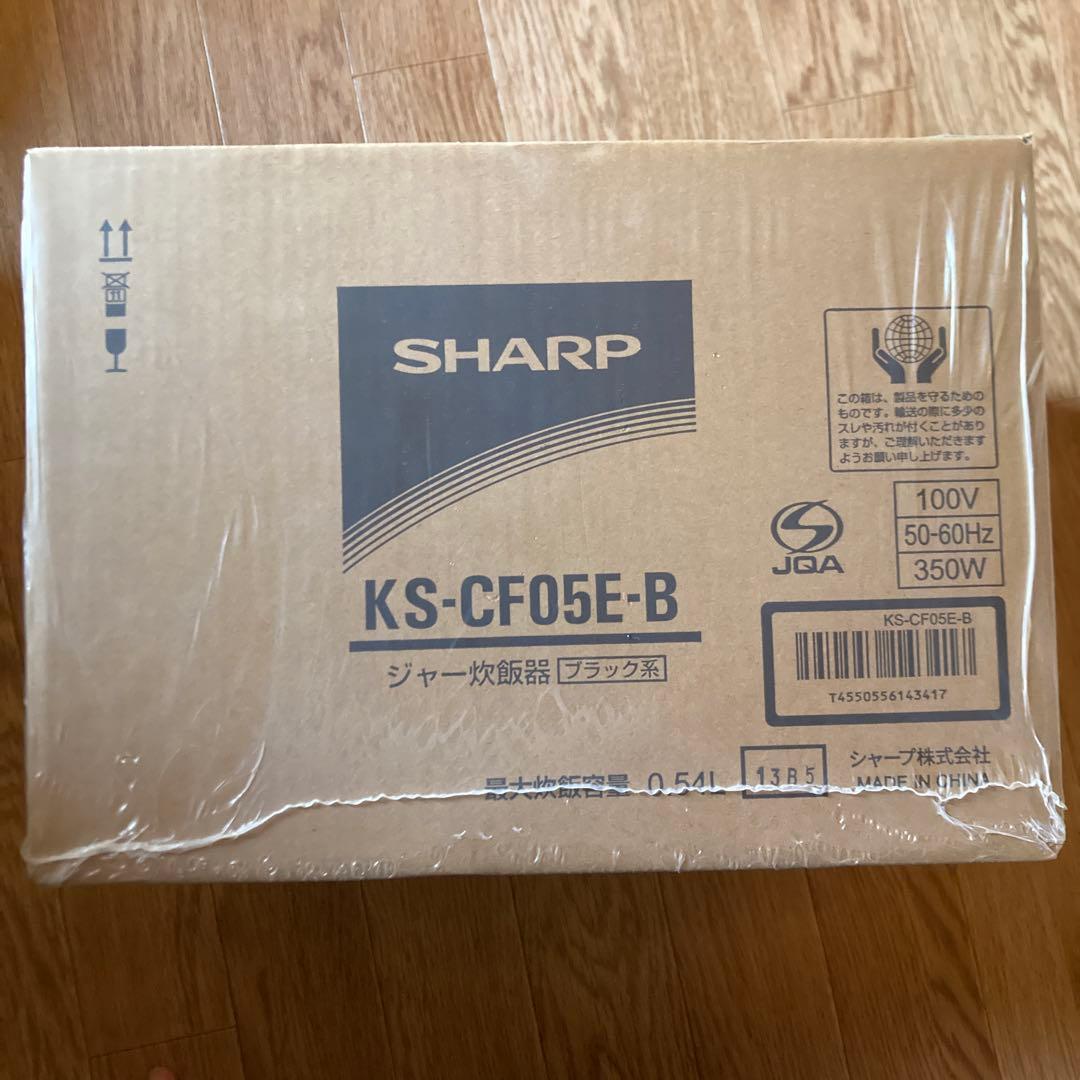 SHARP ジャー炊飯器 ブラック系 KS-CF05E-B