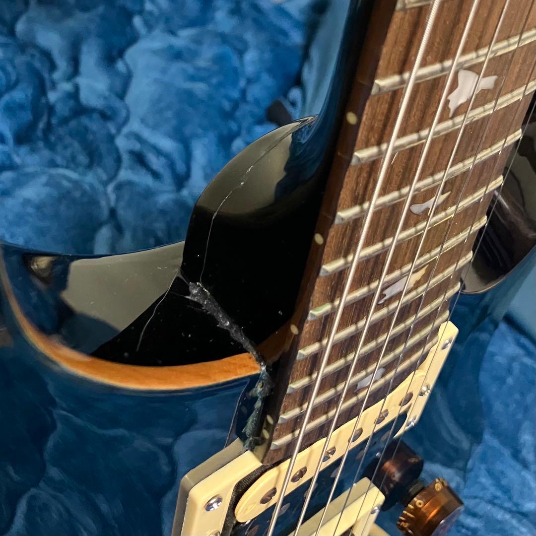 ネック修復歴有 PRS SE custom 24 Blue Matteo