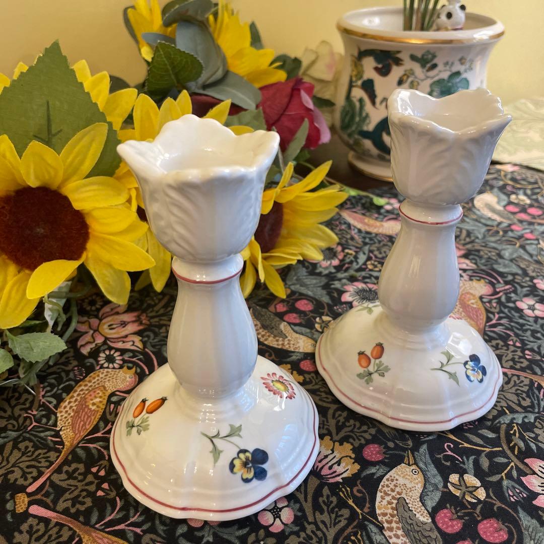 Ｖilleroy & Boch ルクセンブルク　キャンドルスタンド　２個