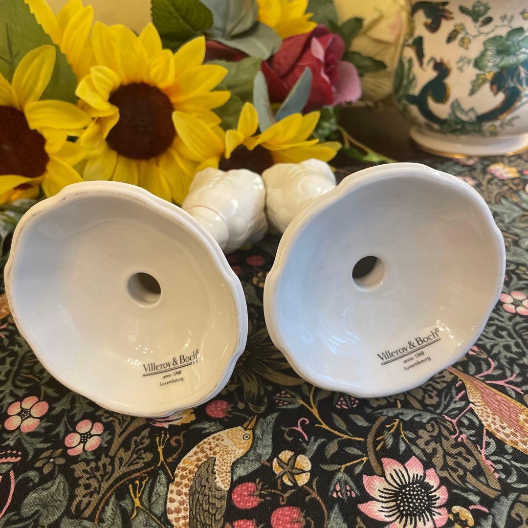 Ｖilleroy & Boch ルクセンブルク　キャンドルスタンド　２個
