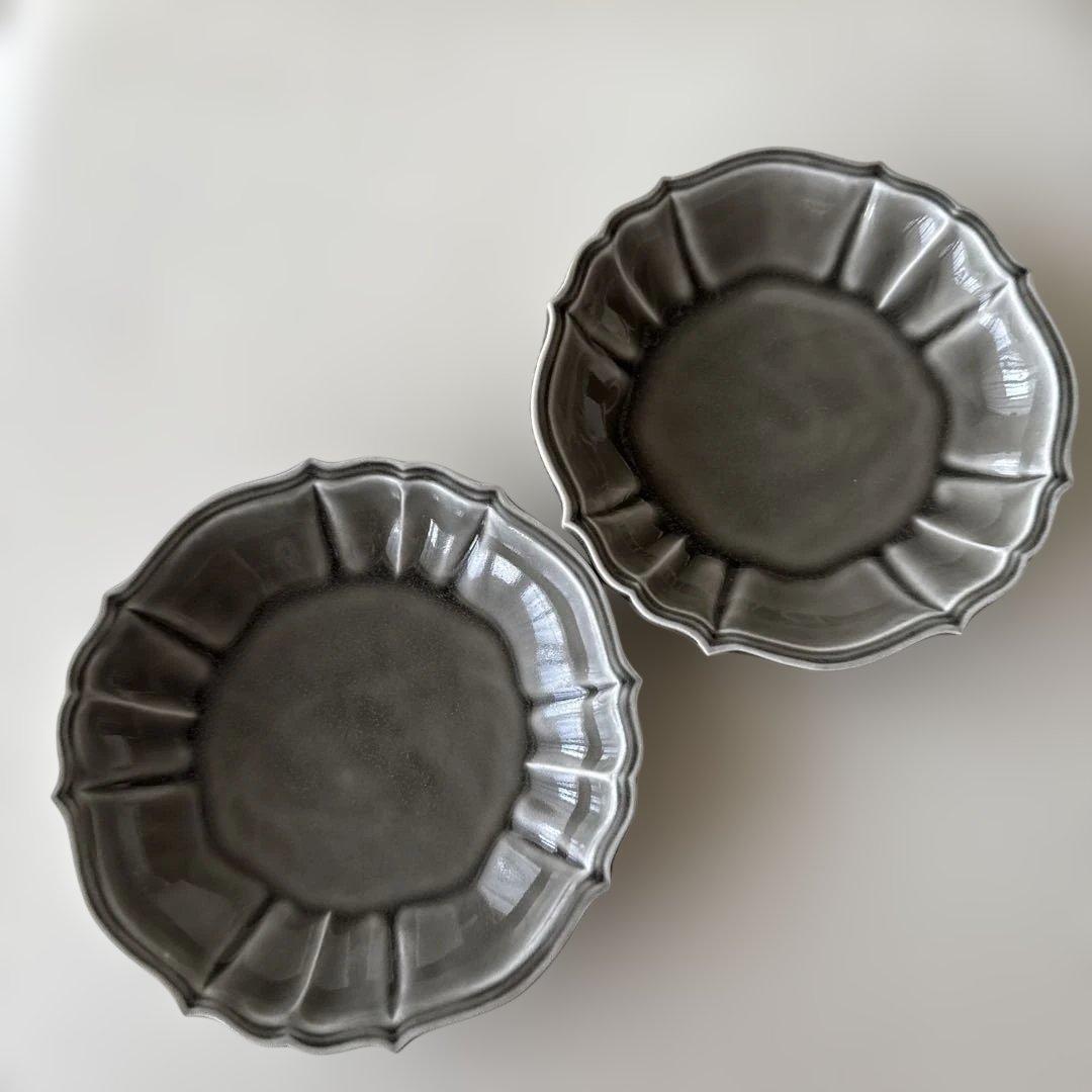 阿部慎太朗さん◇花形深皿(大皿１枚+取り皿2枚セット)