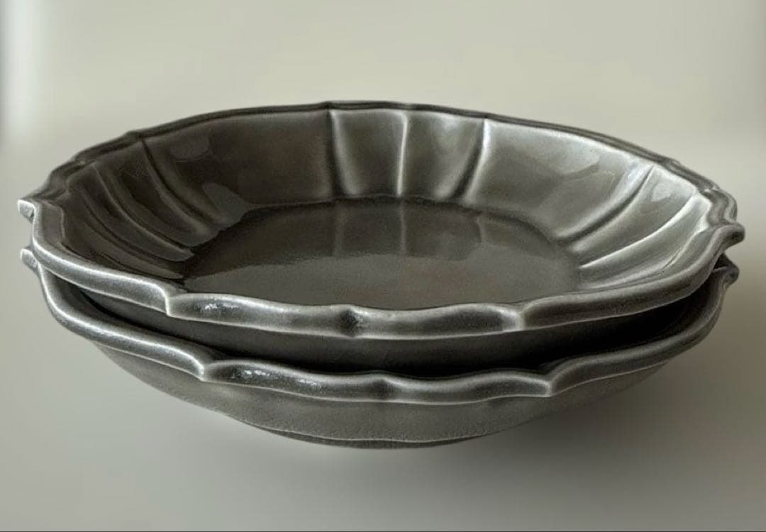 阿部慎太朗さん◇花形深皿(大皿１枚+取り皿2枚セット)