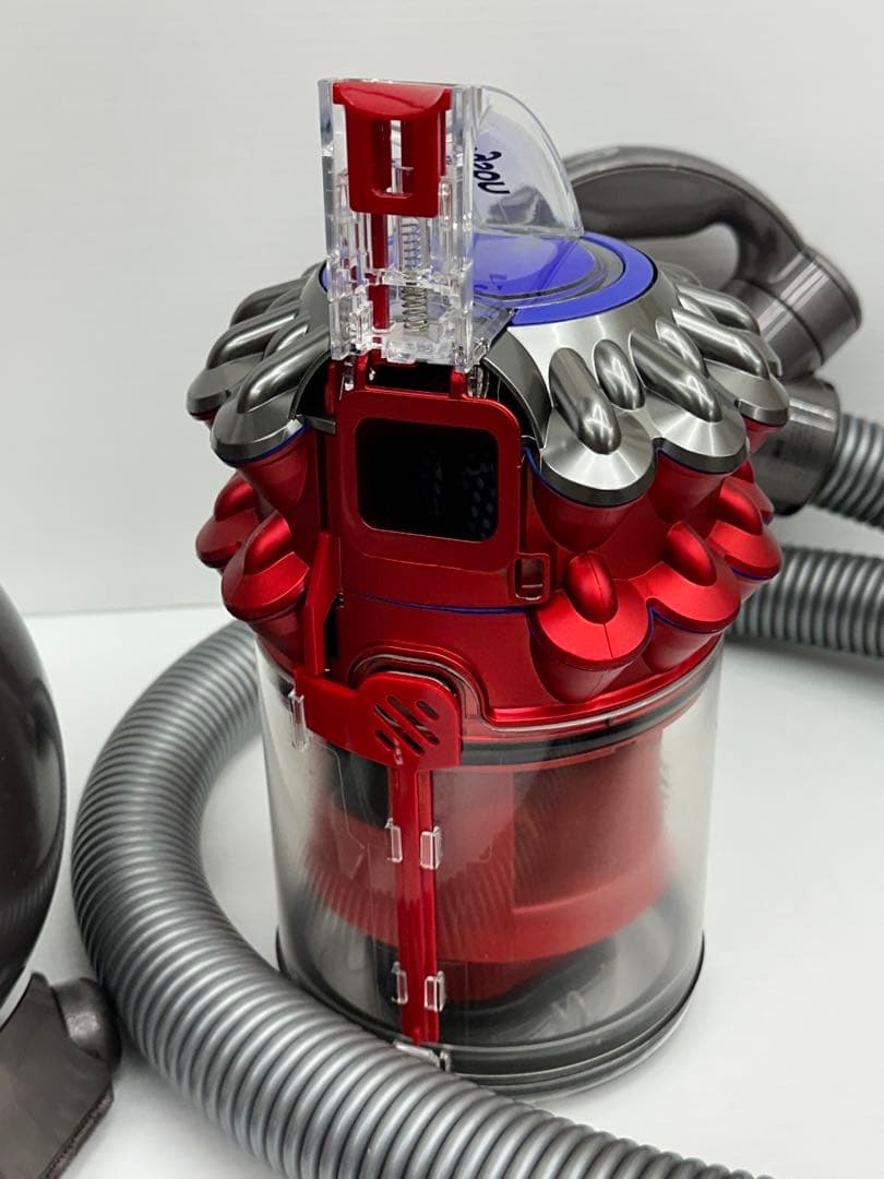 動作保証品　中古　赤　ダイソン　CY25 掃除機　本体　ホース　ダストケース付き