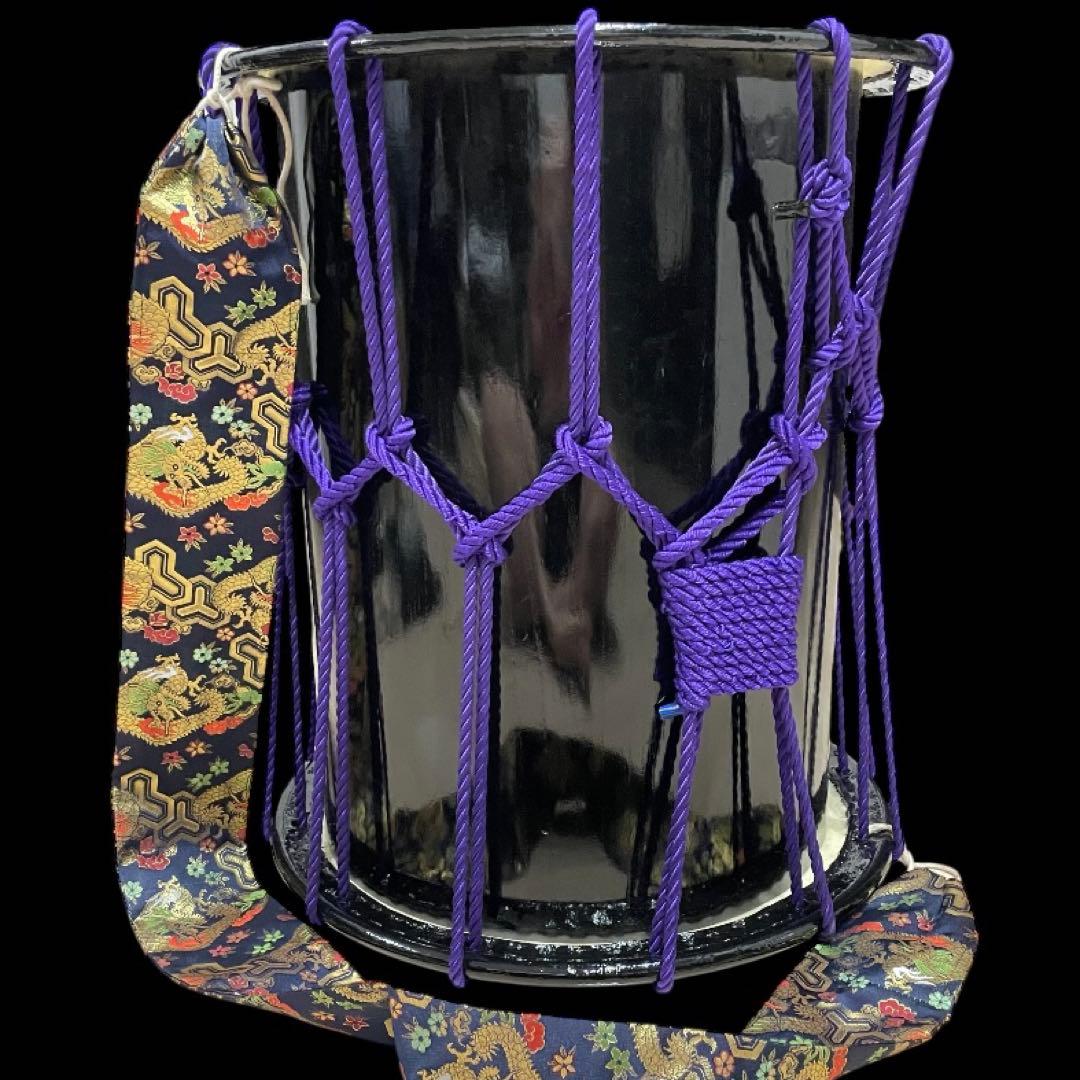 【美品】桶胴太鼓 1.6尺　ソフトケース　担ぎ紐　バチ(おまけ)