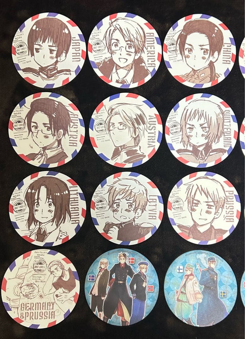 ヘタリア コースター 22枚 アニメイト 特典 まとめ売り