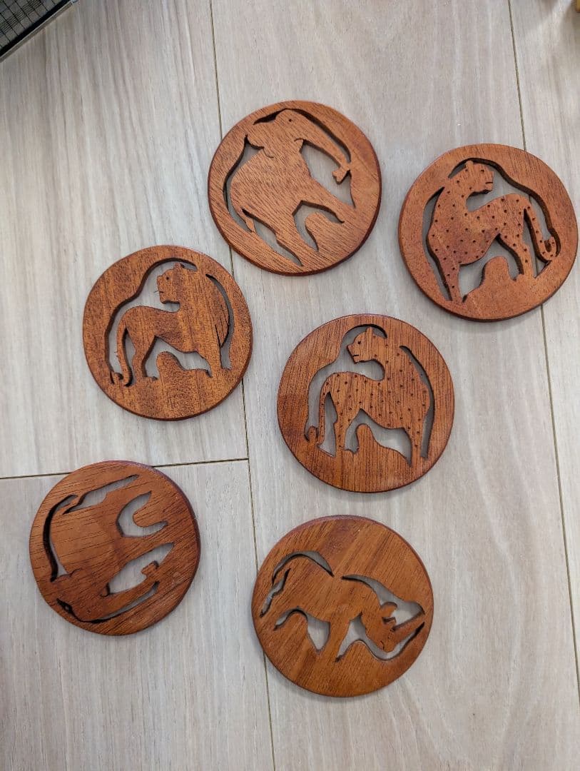 アフリカ雑貨セット　ソープストーン/コースター　(バラ売り可)