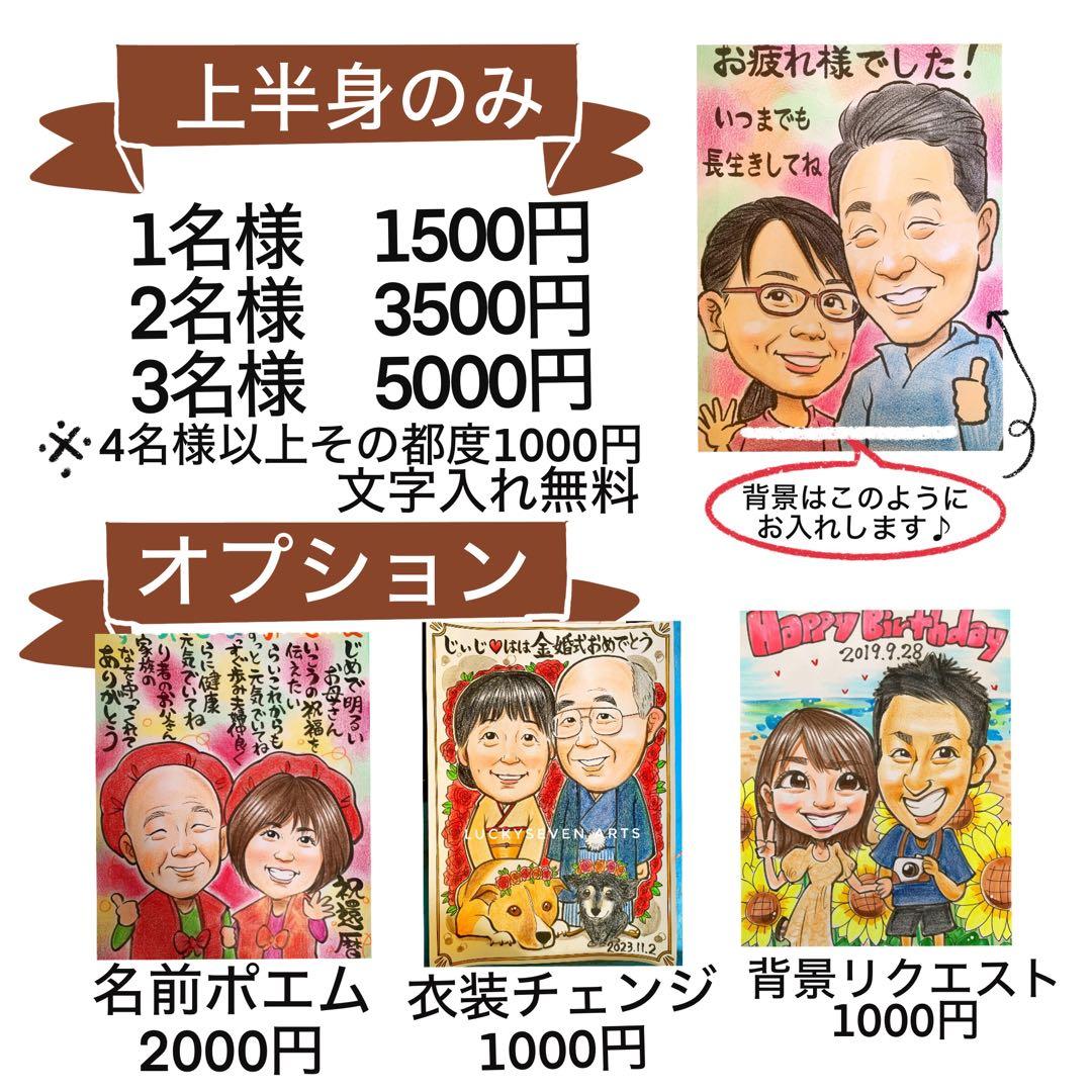 カワイイ似顔絵オーダー　文字無料