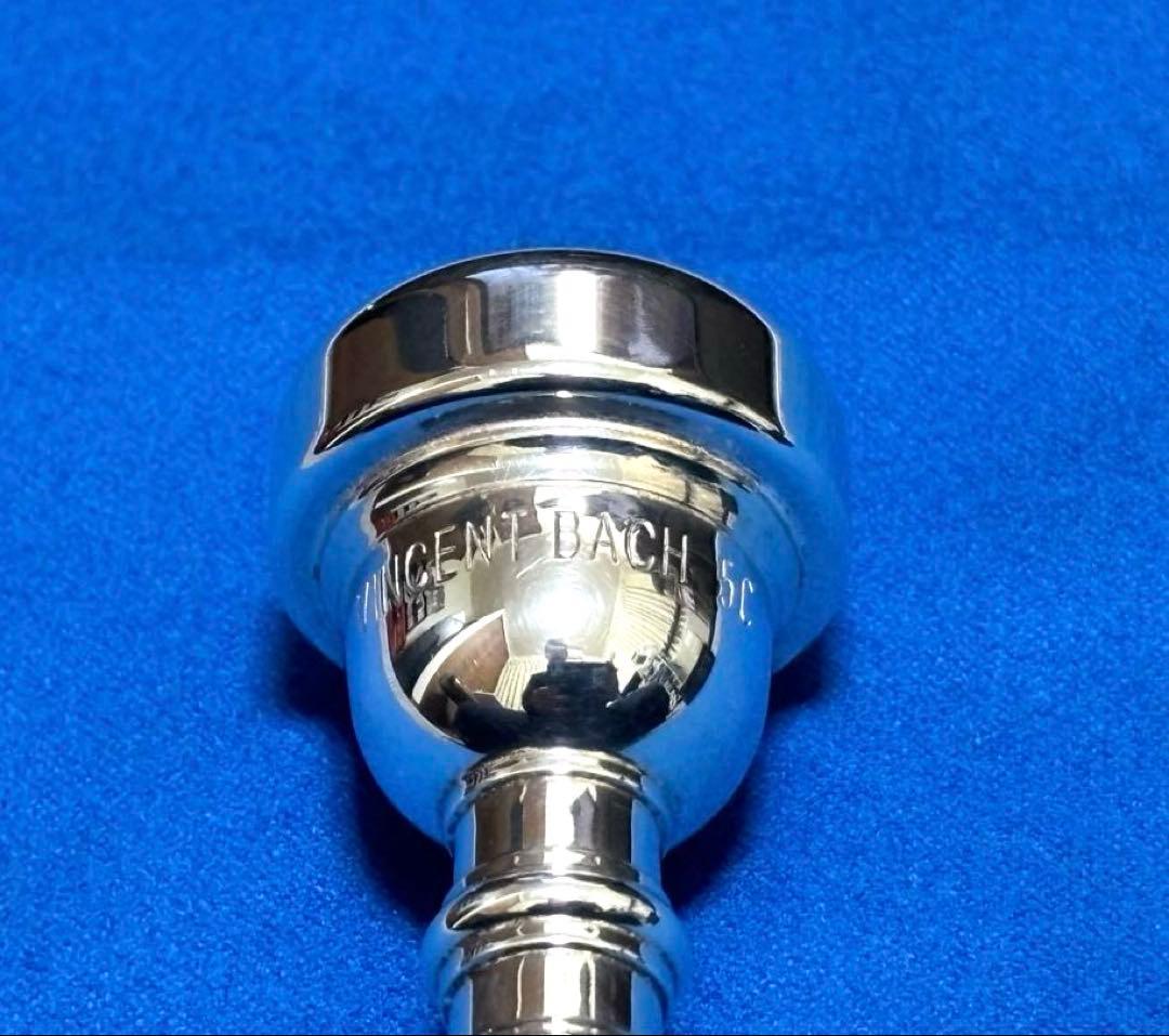 【美品】Bach バック トランペット マウスピース 5C 銀メッキ仕上げ