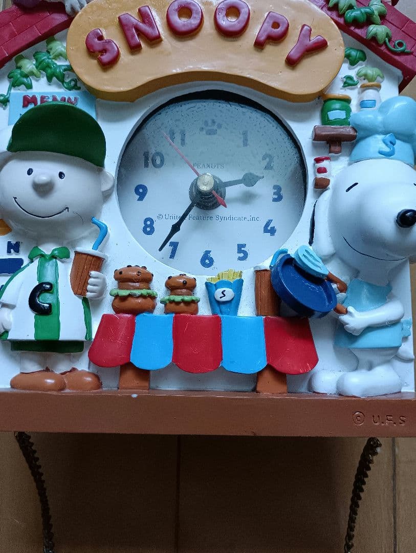 SNOOPY スヌーピー　peanut壁掛け時計