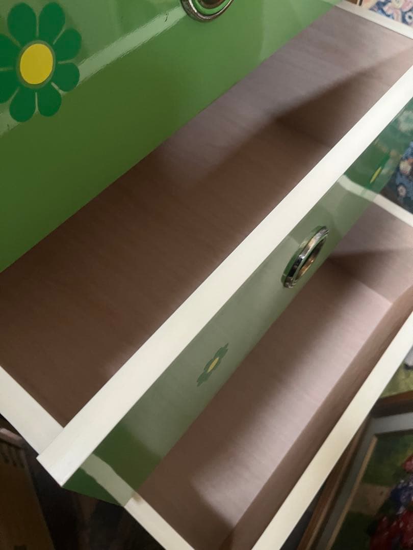 チェスト 緑 レトロポップ 昭和レトロ 当時物 インテリア 箪笥