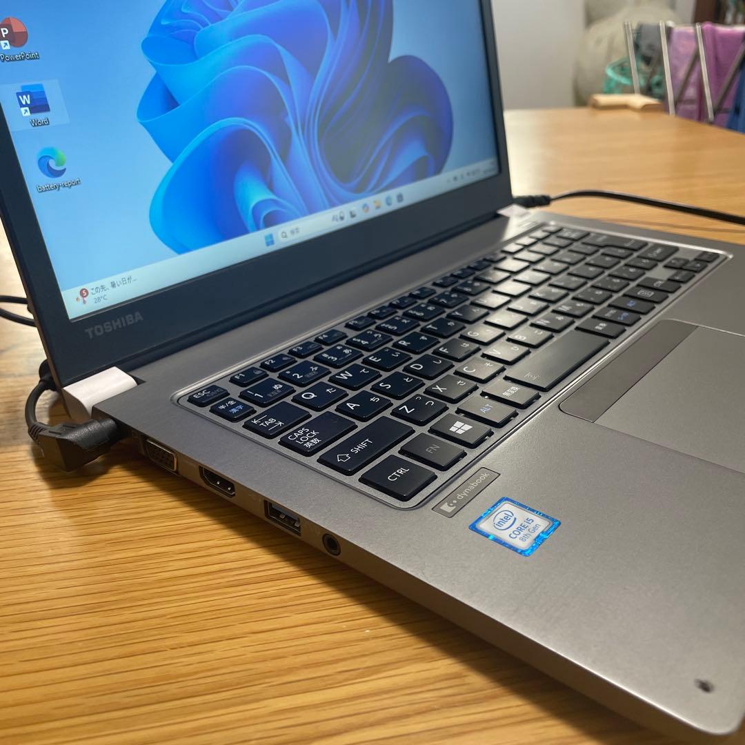 薄型軽量dynabook R63/M i5 SSD256 Office2021