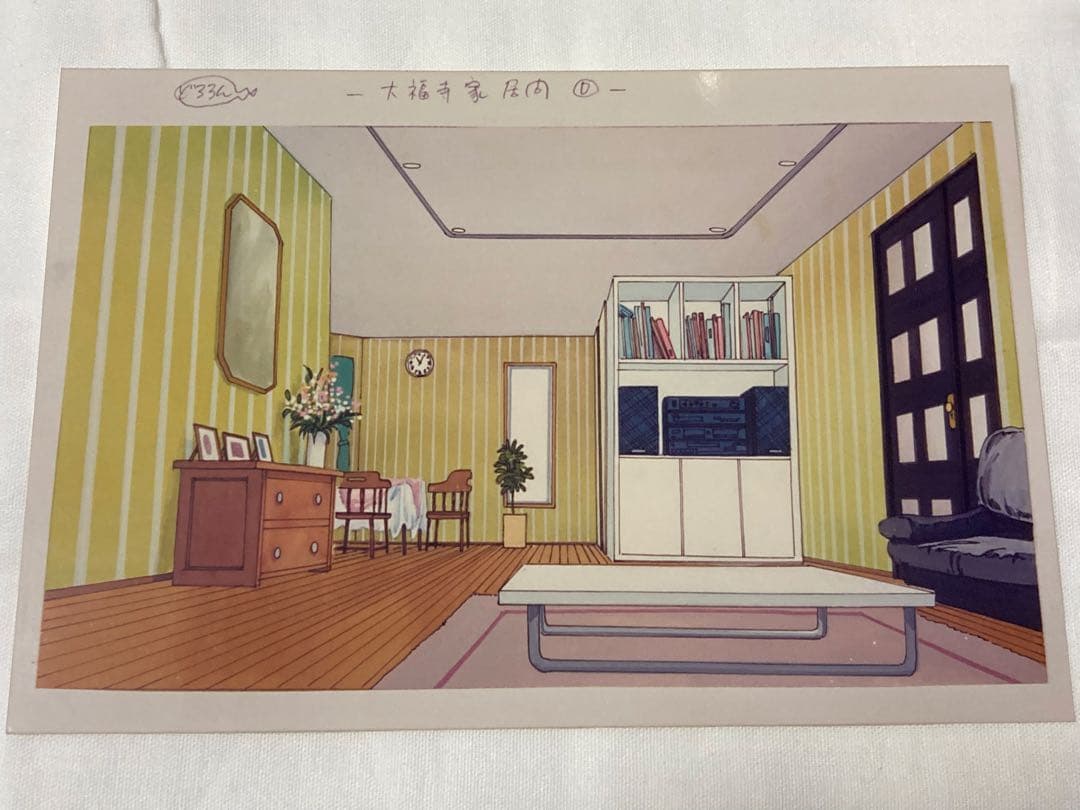 当時物 どろろんぱっ 設定資料 写真 背景ボード セット売り 1990年代アニメ