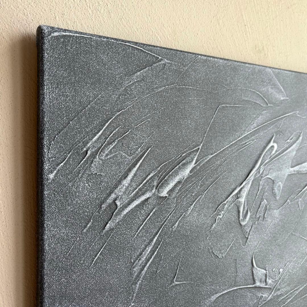 【soil（＃20）】アートパネル　テクスチャーアート　モノトーン　シンプル