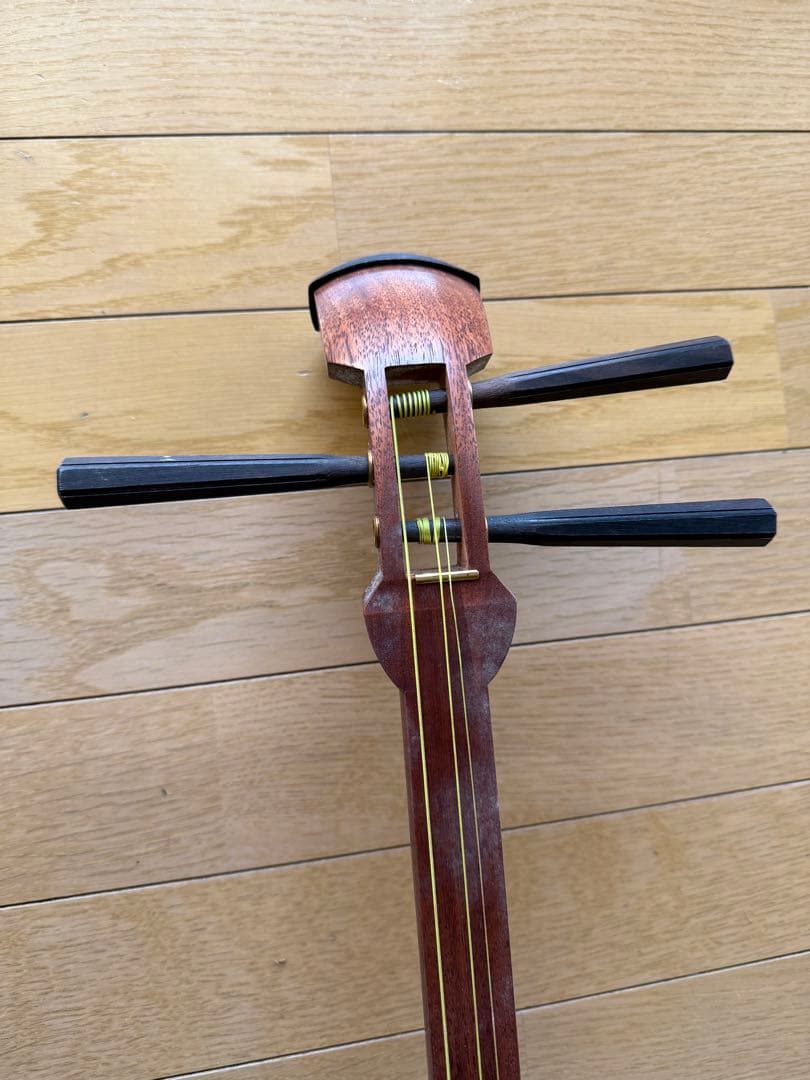 三味線本体　難あり　約100cm 袋付き