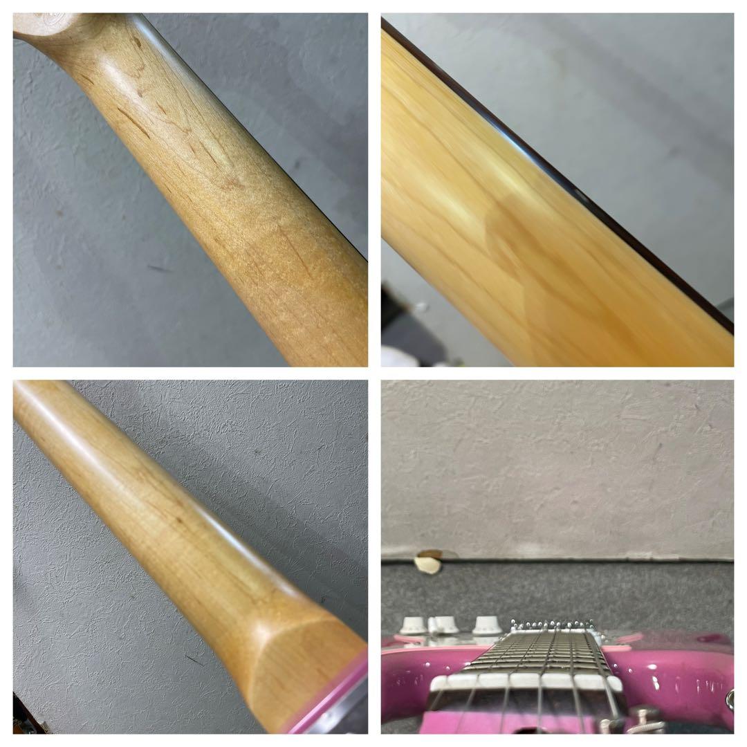 【調整・弦交換済】ジプシーローズ ストラト ピンク ラメ入り