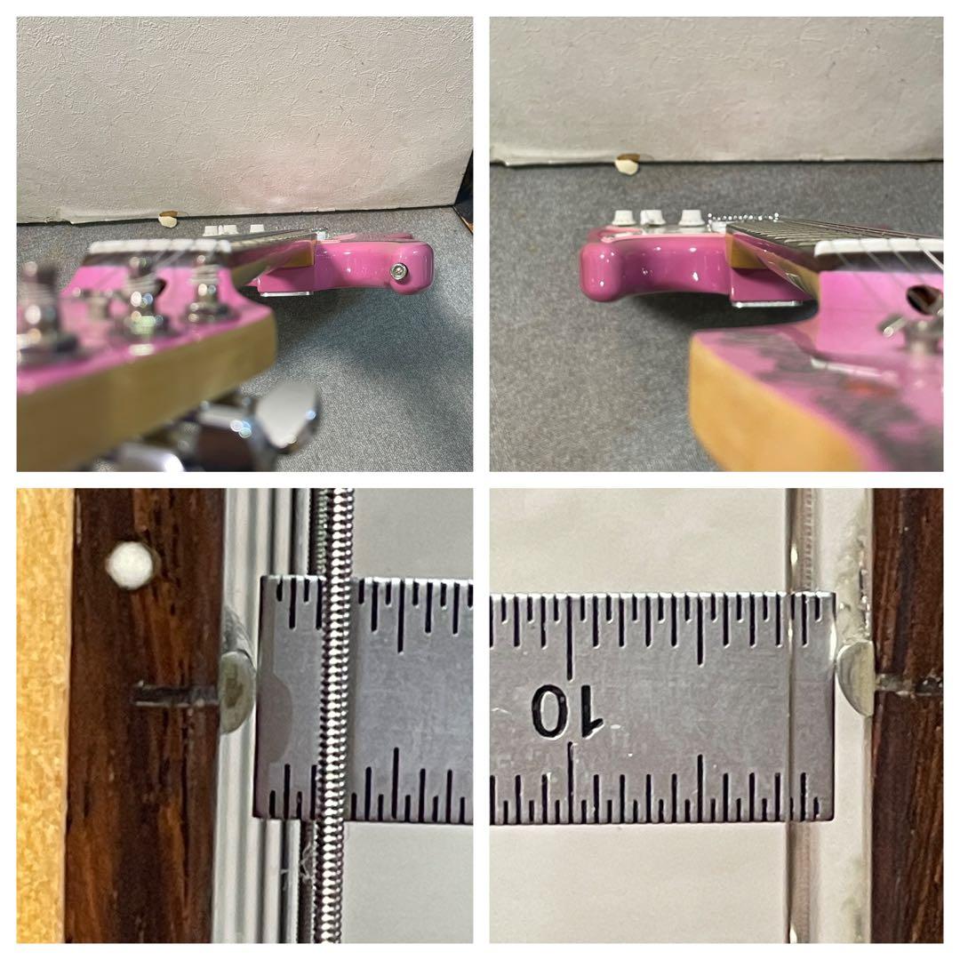 【調整・弦交換済】ジプシーローズ ストラト ピンク ラメ入り