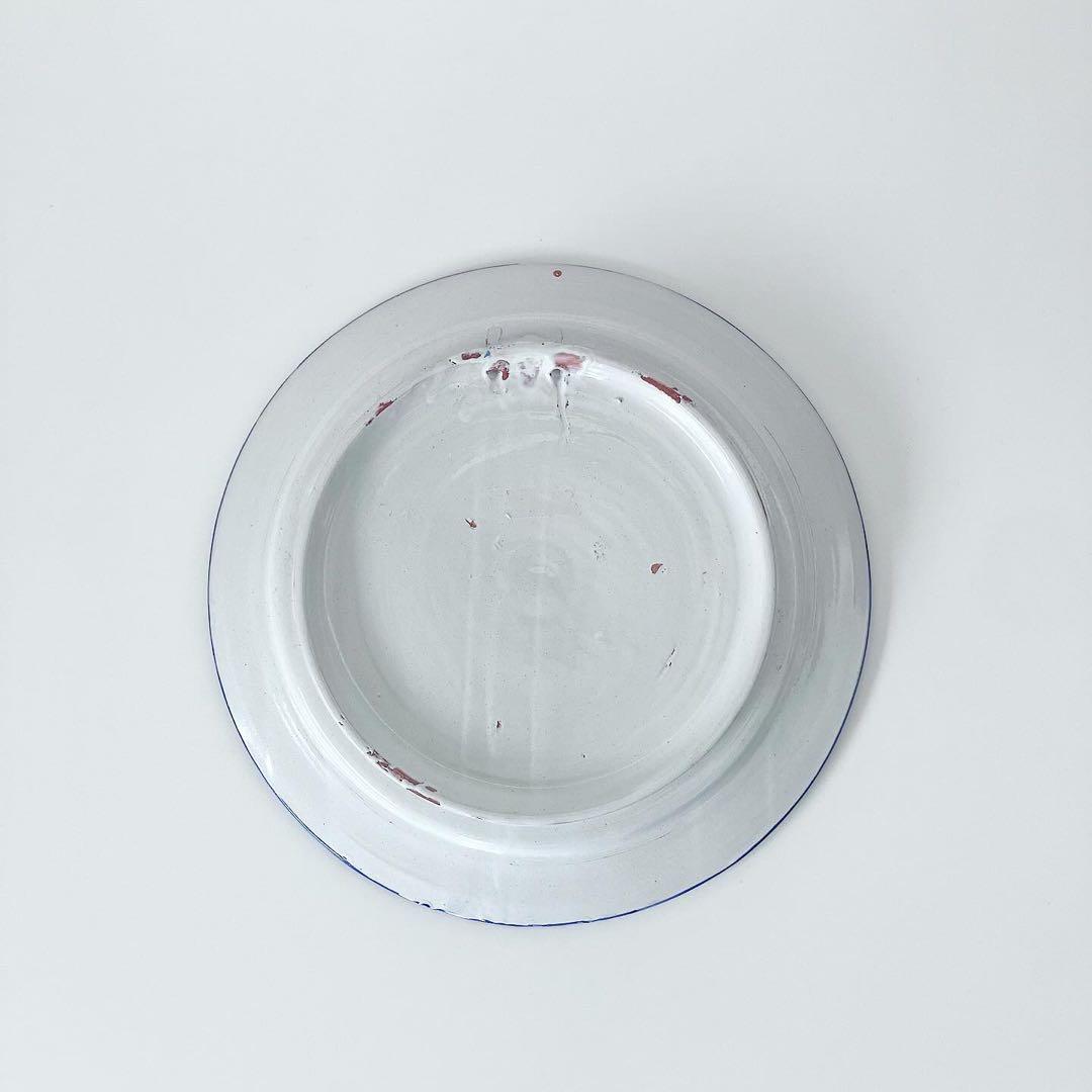 スペイン　グラナダ焼　陶器　プレート　古物　民芸　蚤の市　ブロカント　古道具