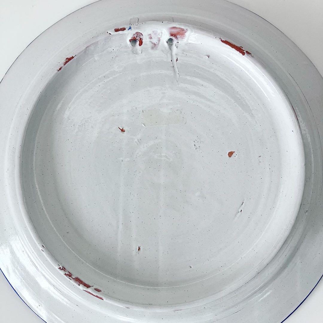 スペイン　グラナダ焼　陶器　プレート　古物　民芸　蚤の市　ブロカント　古道具